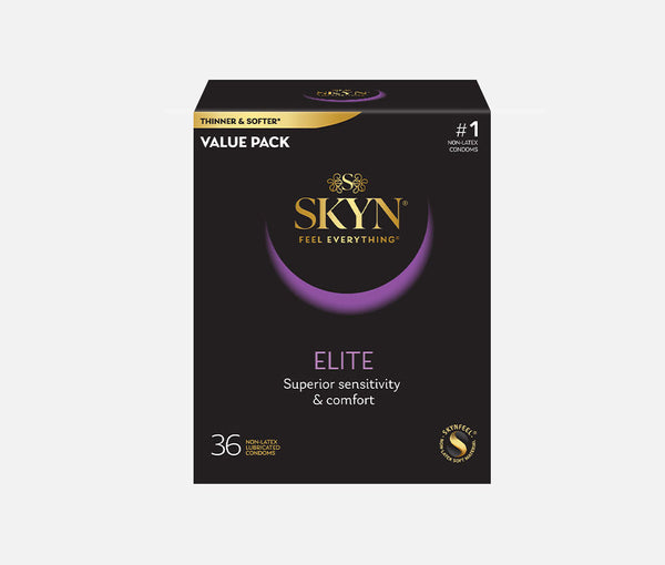 SKYN Elite Condoms for an exceptionally sensitive and sensual feeling.